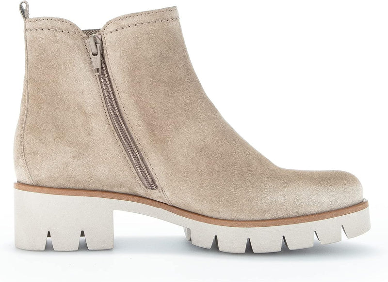 Gabor Damen Chelsea Boots, Frauen Stiefeletten,Wechselfussbett 42 EU Beige Kiesel 12, 42 EU Beige Ki