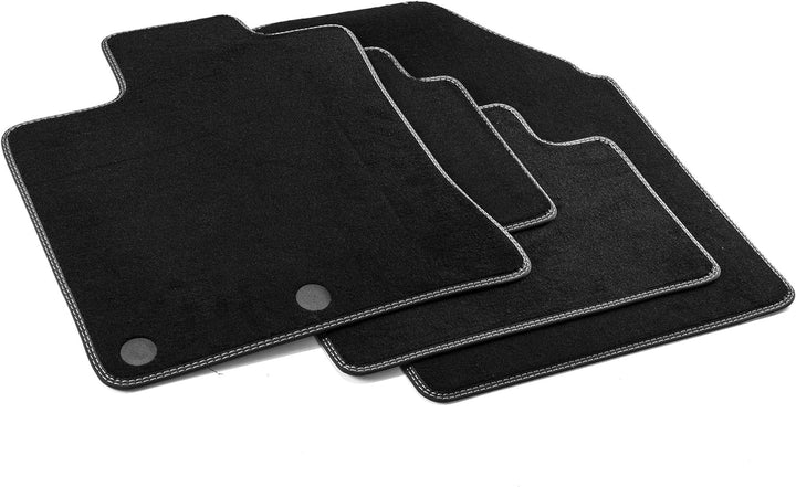 MDM PRO-2419 Fussmatten für Nissan Qashqai I 02.2007>2013, Passgenau Velours Kunstlederkanten und do