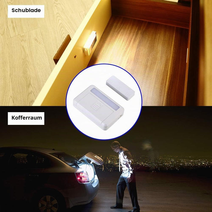 Amagle Magnetische Tür-Sensor-Lichtleiste für Schrank, Schublade, Schrank, Fenster, Hotel, Küche, Ke