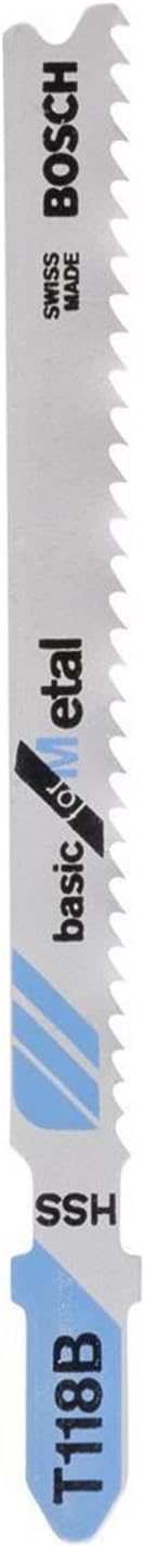 Bosch Accessories Bosch Professional 25x Stichsägeblatt T 118 A Basic for Metal (für Stahlbleche, Zu