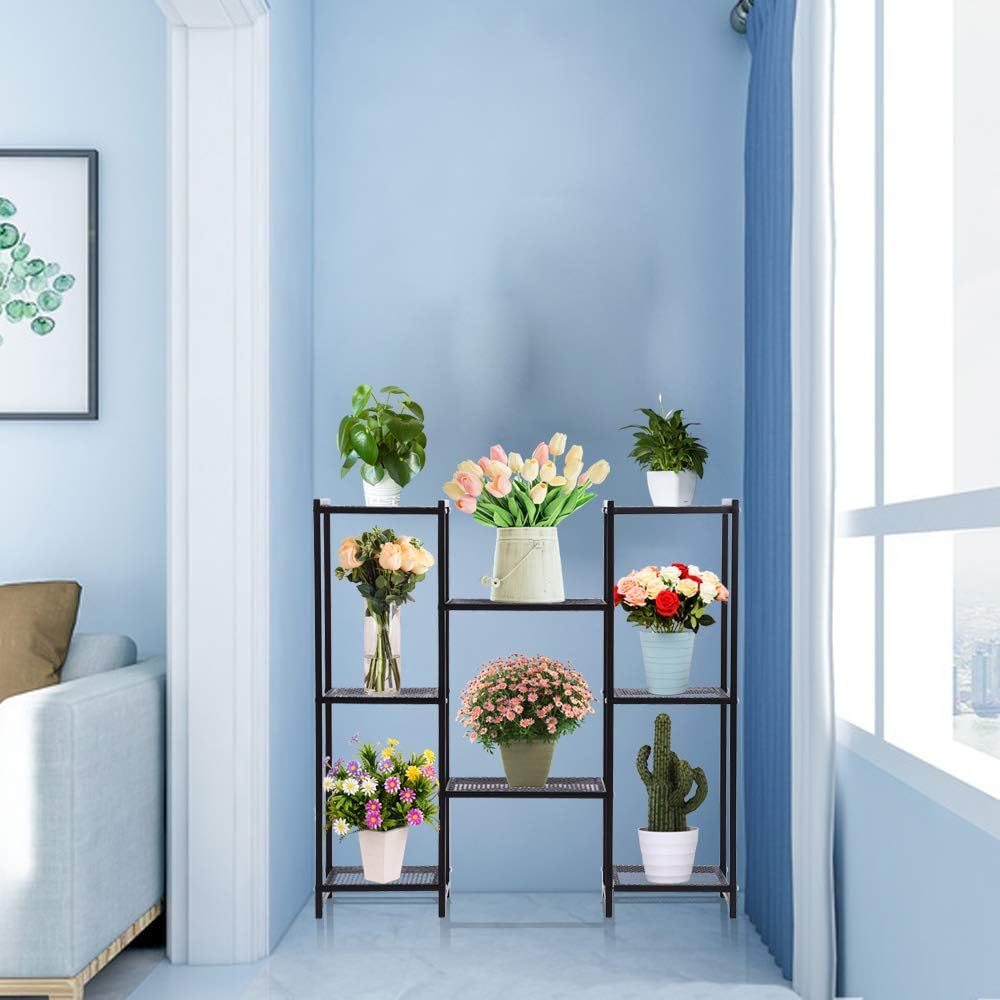 G TALECO GEAR Pflanzenständer, Pflanzenregal für den Aussenbereich, mehrstöckige Blumenregale, Indoo