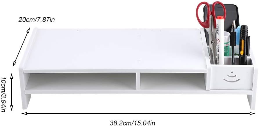 Computer-Organizer, Computer-Ständer, Schreibtisch-Regal mit Aufbewahrungsbox, Heimbüro-Organizer, R
