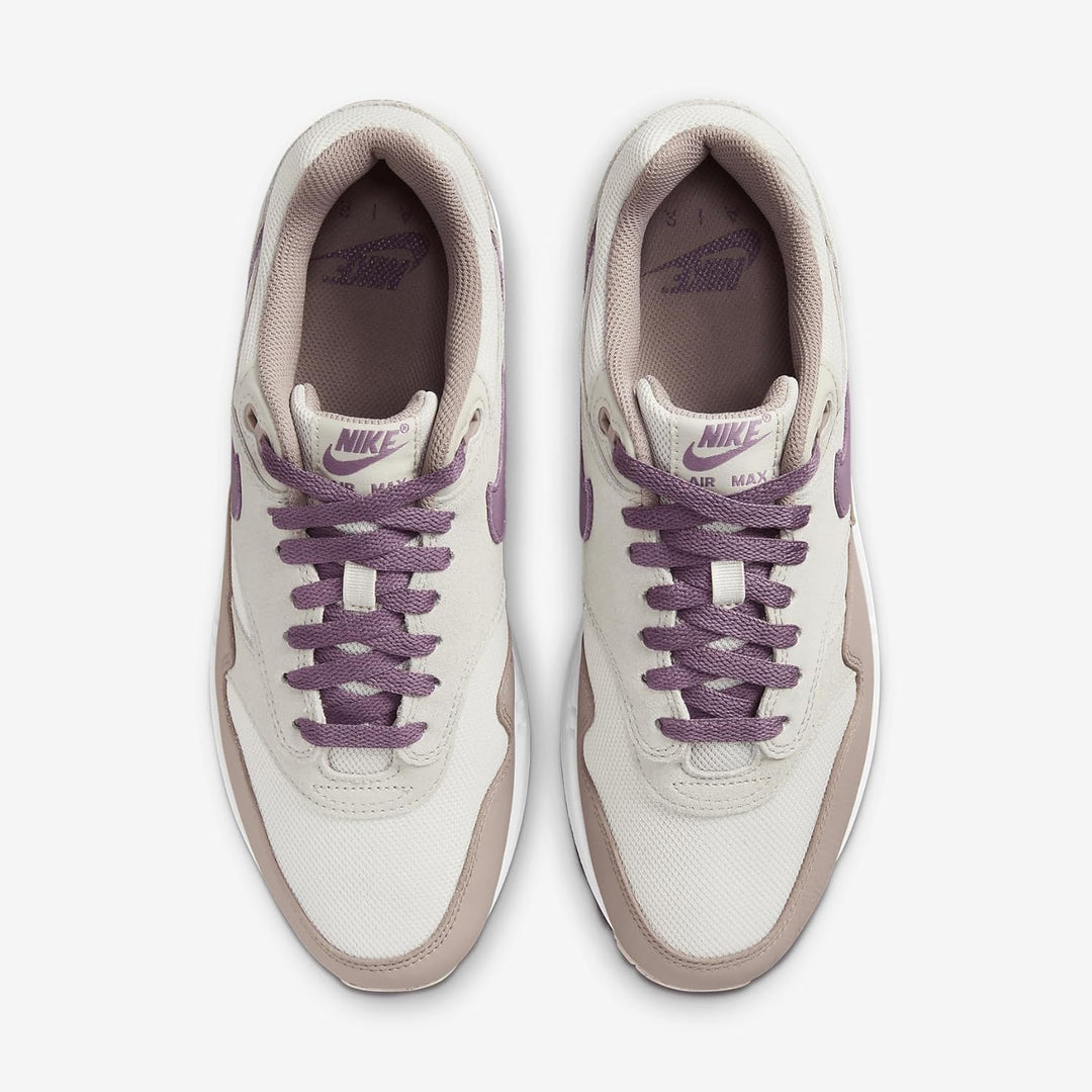 Nike Herren Air Max 1 Sneaker 41 EU Light Bone Violet Dust Phantom, 41 EU Light Bone Violet Dust Pha
