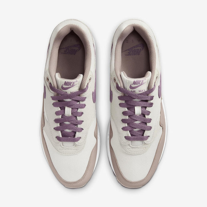 Nike Herren Air Max 1 Sneaker 41 EU Light Bone Violet Dust Phantom, 41 EU Light Bone Violet Dust Pha
