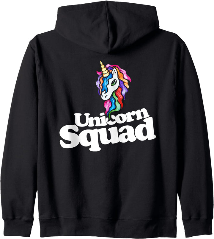 Rainbow Unicorn Squad Kapuzenjacke