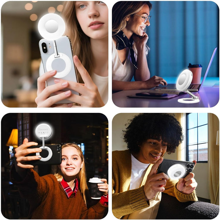OneNine Magnetisches Selfie-Licht, 3-in-1 Magnetische Handy Füllen Ringlicht, LED Magnetisches Fülll