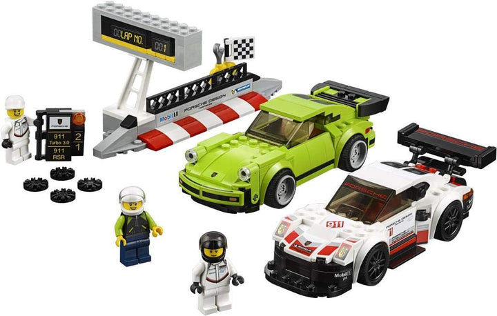 LEGO 75888 Speed Champions Porsche 911 RSR und 911 Turbo 3.0 Single, Single