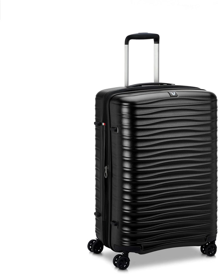 RONCATO Wave - 4-Rollen-Trolley M 65 cm erw. nero Schwarz, Schwarz