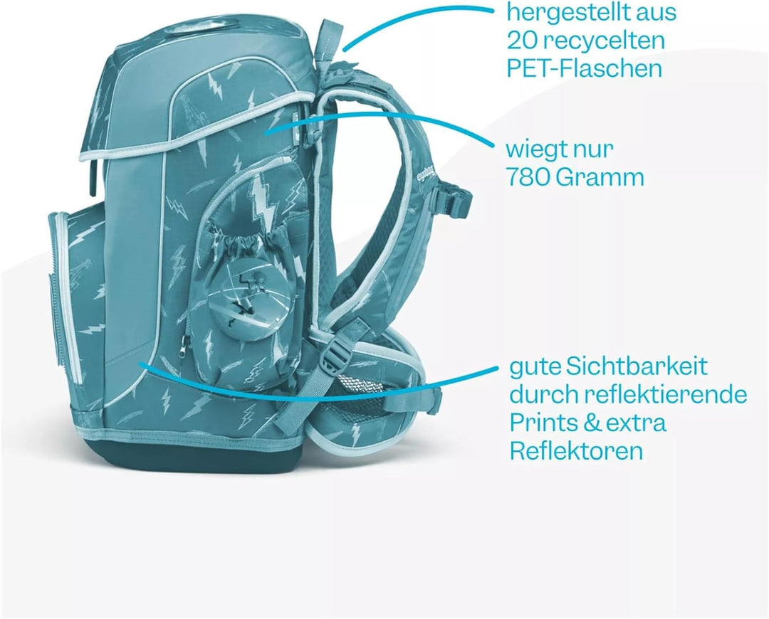ergobag cubo Light Set ergonomischer Schulranzen, Vorgänger-Kollektion, extra leicht, Set 6-teilig,