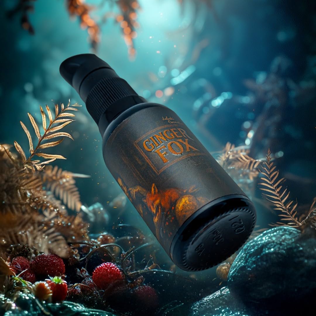 Ginger Fox Bartöl 30ml Pflegendes Bartpflegeöl für Herren mit Jojoba & Hanföl Macht den Bart weich &