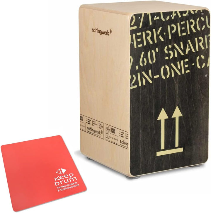 Schlagwerk CP404BLK Cajon + keepdrum Sitzpad Rot