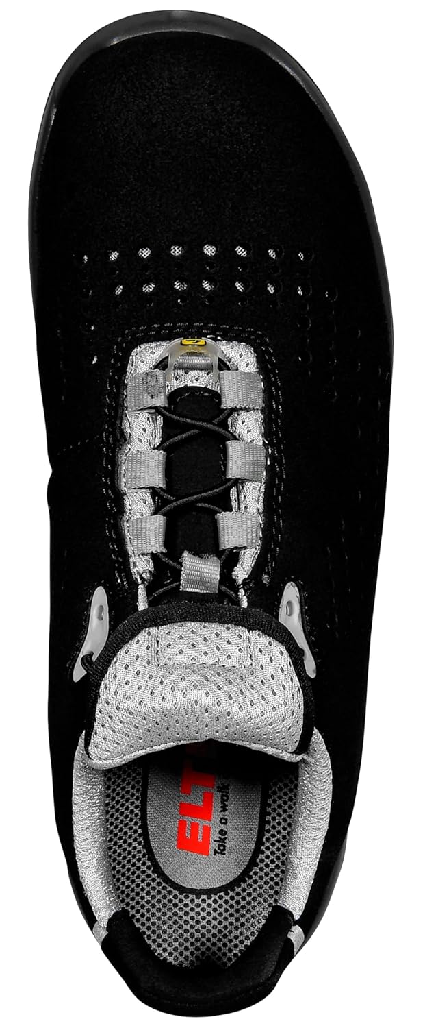 ELTEN Sicherheitsschuhe IMPULSE grey Low ESD S1, Damen und Herren, Textil, Kunststoffkappe (leichter