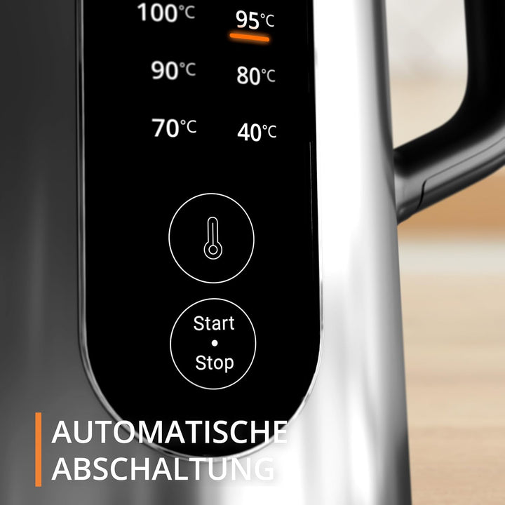 Krups Selection Wasserkocher, 1,7 Liter Fassungsvermögen für bis zu 6 Tassen, 6 Temperaturen, Real-T