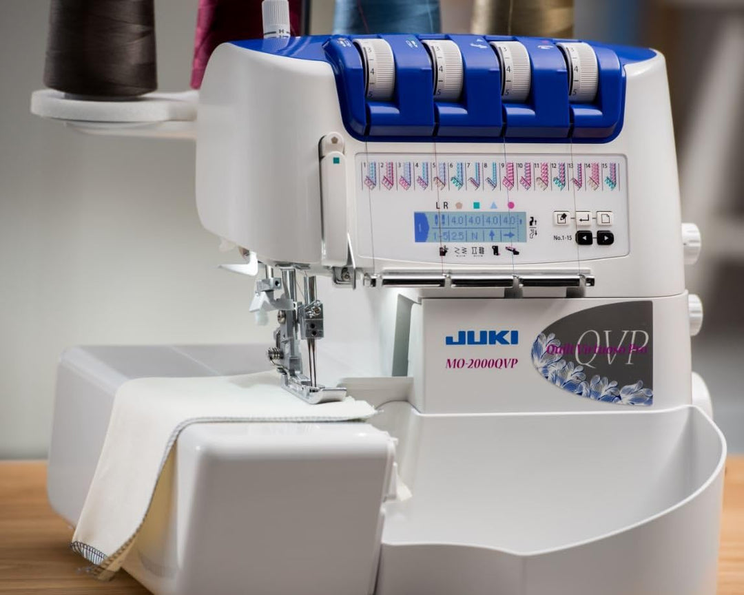 JUKI mo-2000qvp Overlockmaschine zu Anziehen und Nadeln automatische Metall/PVC weiss 33 x 28 x 31 c