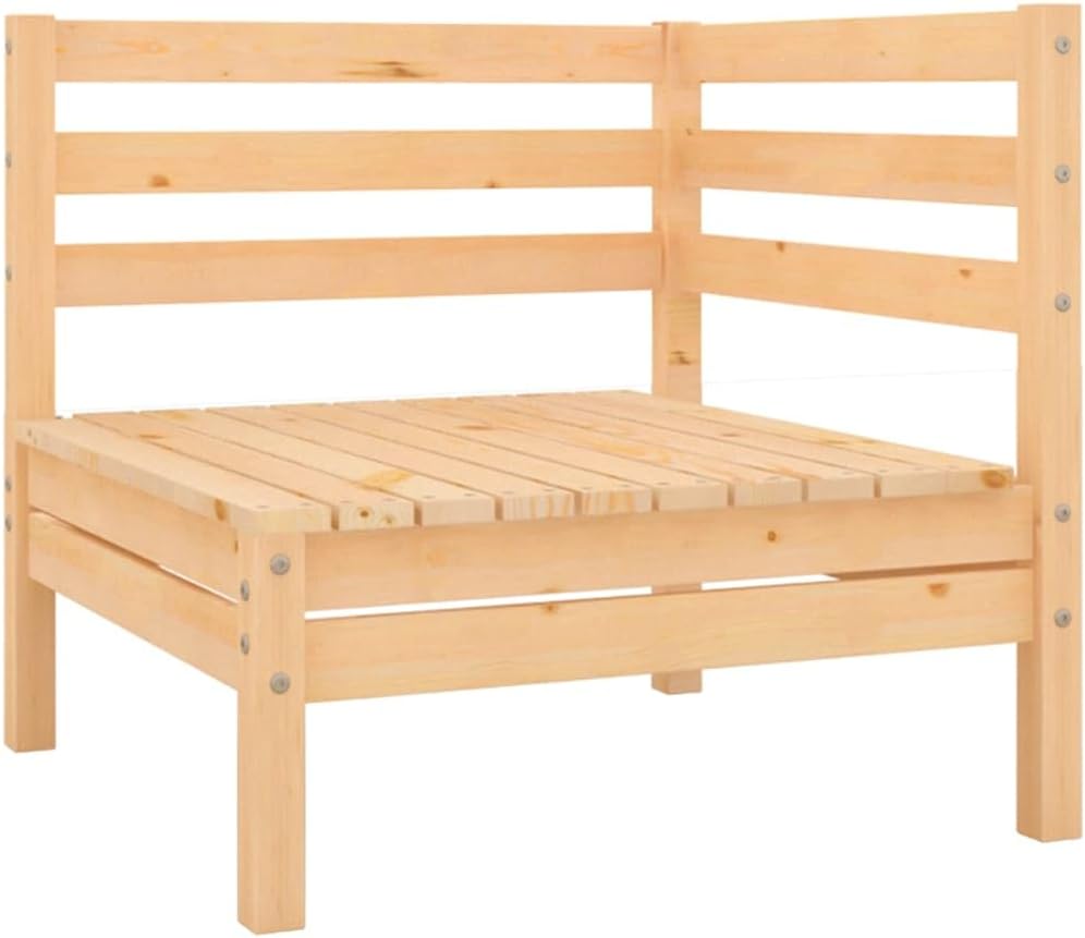vidaXL Garten Ecksofas 2 STK., Modular Gartenmöbel, Sofa Lounge Sessel für Garten Terrasse Balkon, G