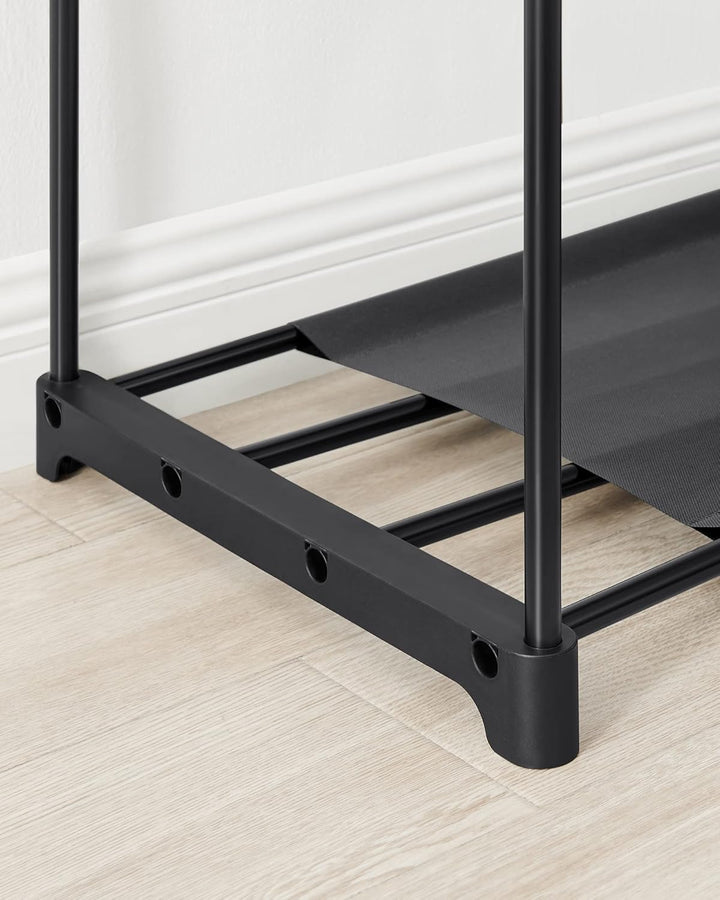 SONGMICS Kleiderschrank offen, Kleiderständer, Kleiderstange, Garderobe, 43 x 151 x 166 cm, 4 Hängef