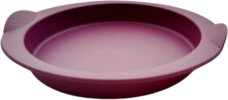 Tupperware Backen Silikonform KLEIN lila glatt rund Backform Silikon Glatte Runde