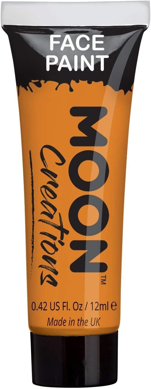 Moon Creations Gesichts- und Körperfarbentuben, gebrauchsfertige Gesichtsfarbe, ohne Flocken, tierve