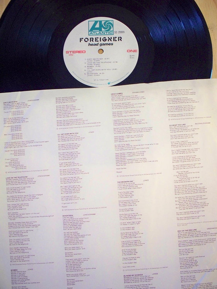 Head Games, Vinyl