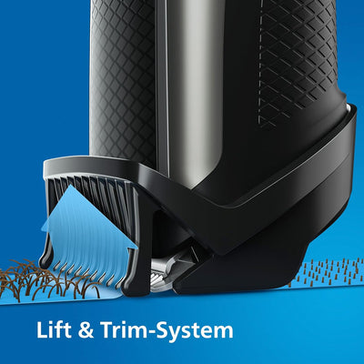 Philips Barttrimmer S5000 – Elektrischer Bartschneider für Herren mit Bartkamm, Lift und Trim Pro-Sy