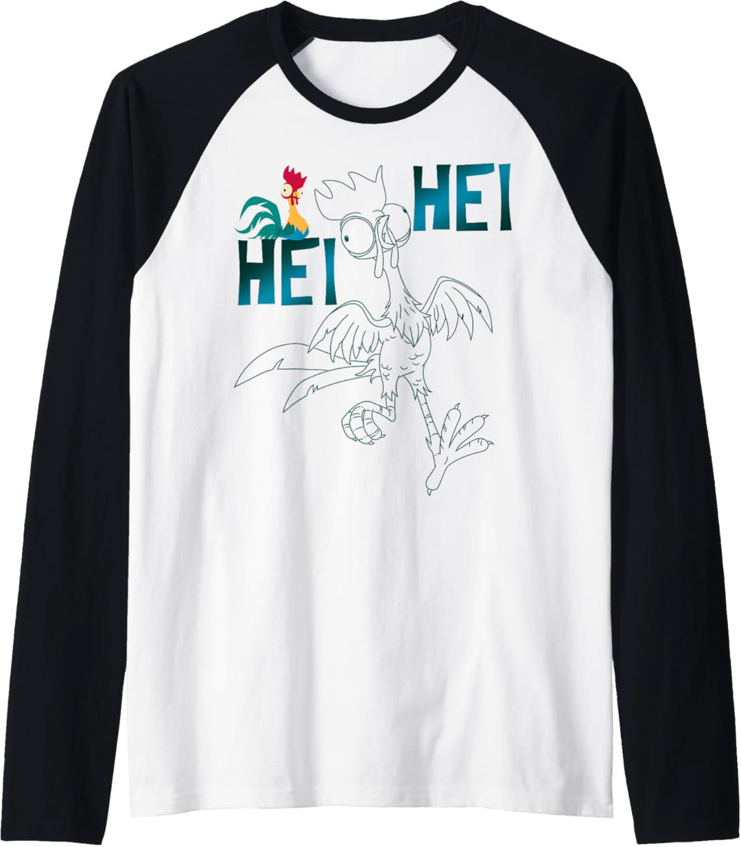 Disney Moana Hei Hei Outline Raglan
