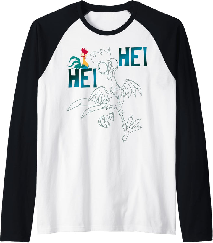 Disney Moana Hei Hei Outline Raglan