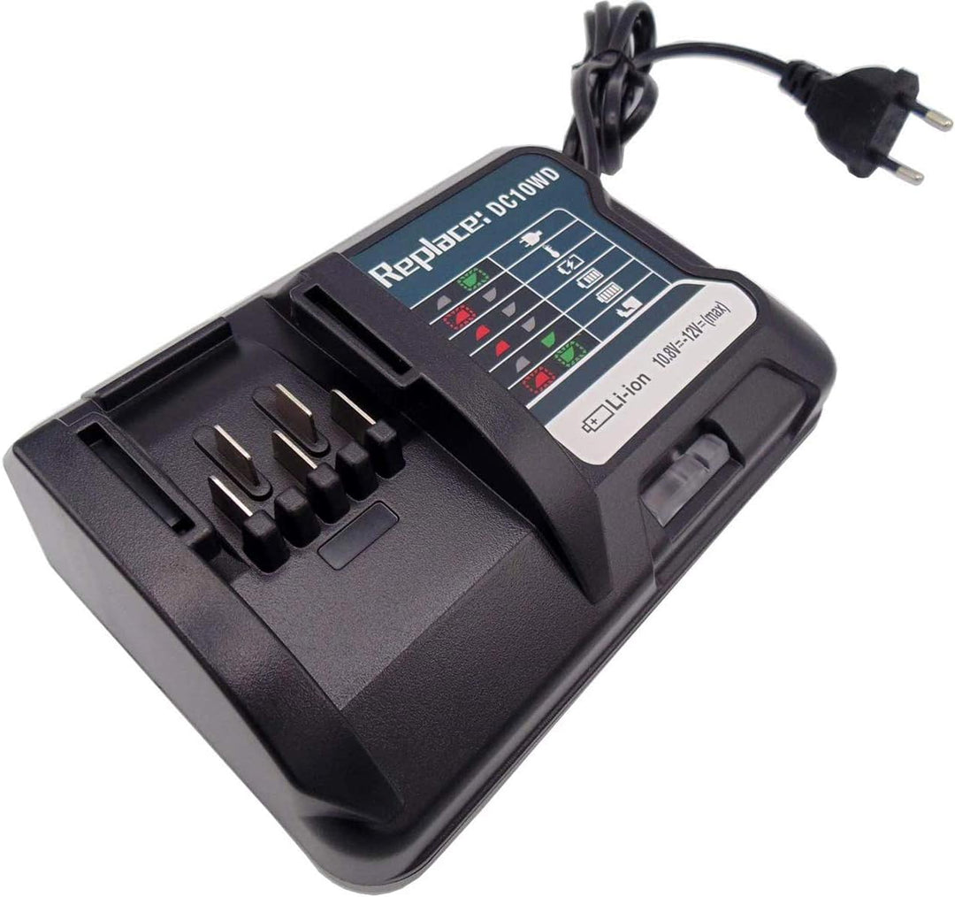 Ersatz Ladegerät für Makita Ladegerät 10.8V 12V DC10WD DC10SB DC10WC Kompatibel mit Makita Akku BL10