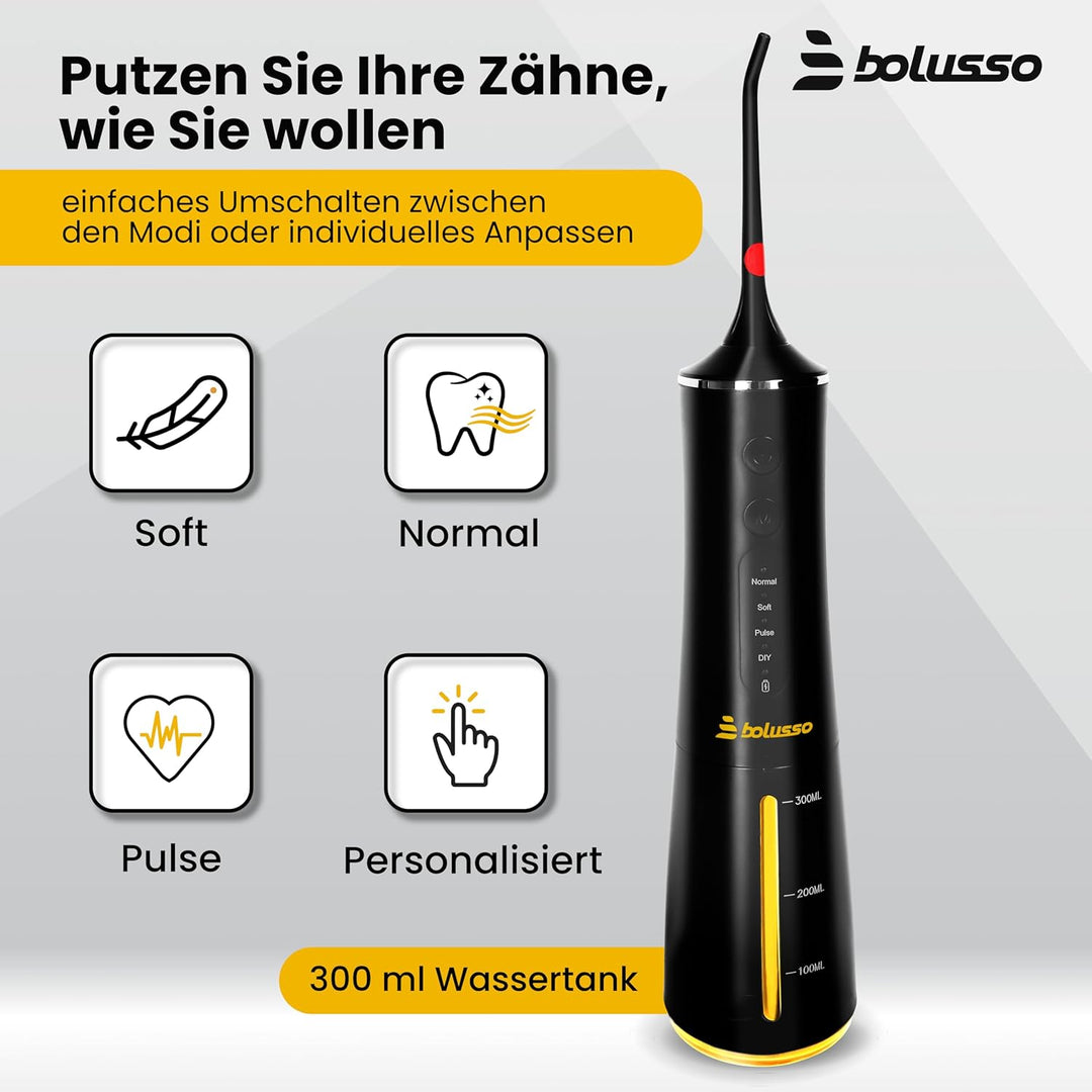 Waterflosser - Inclusief 7 Opzetstukken - Reistas - E-book - Volledig instelbaar - Monddouche - Tong