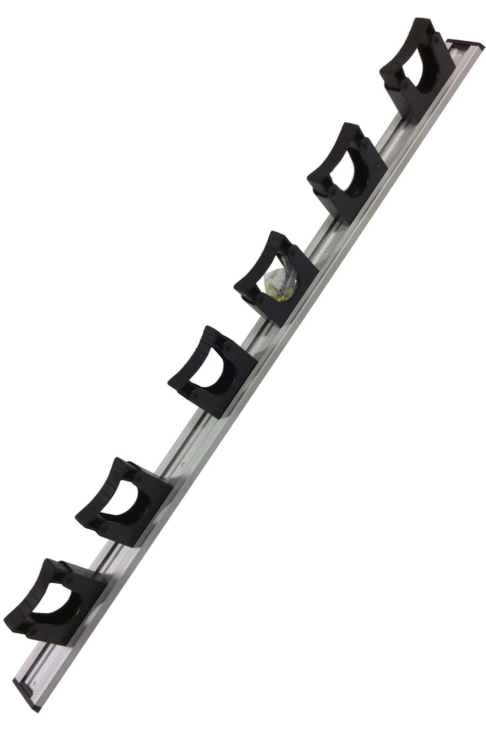 Toolflex-Wandschiene 90 cm mit 6 grossen Haltern schwarz