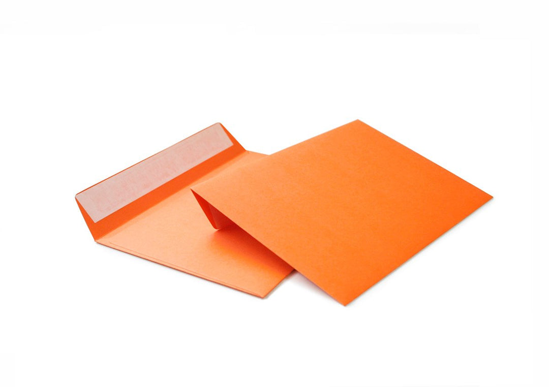 hochwertige Briefumschläge C6 114x162 mm (orange) 120 g/m² ohne Fenster haftklebend (Artikel 505A) (