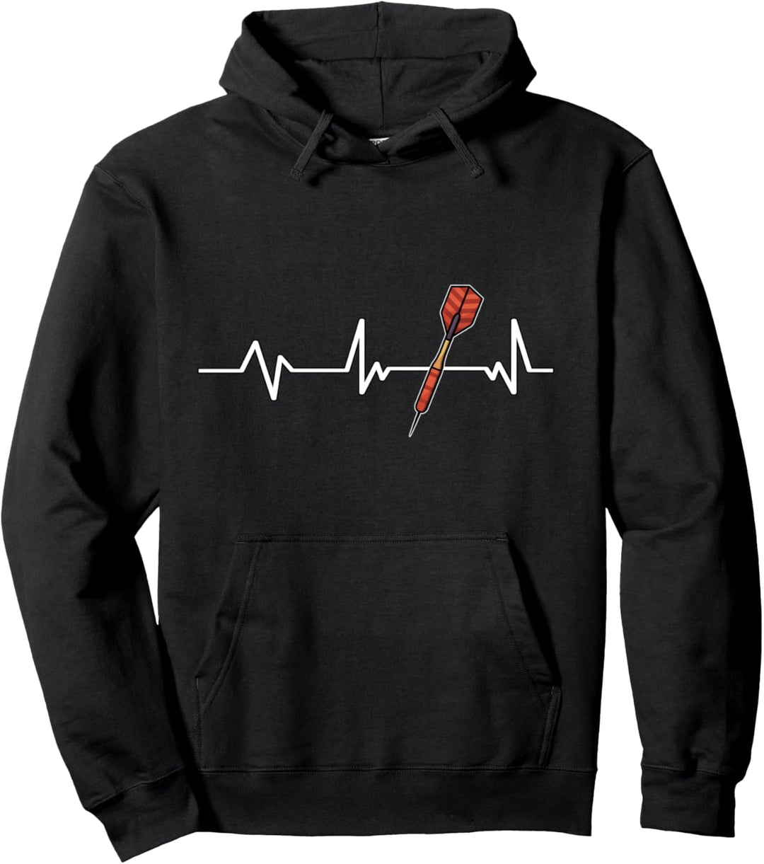 Dart Herzschlag Dartspieler Geschenk Darts Pullover Hoodie