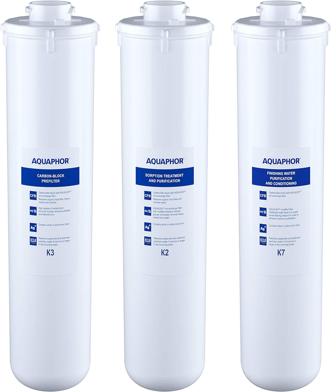 Aquaphor 208334 Crystal Ersatzkartuschen-Set K3-K2-K7