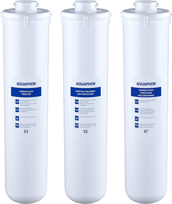 Aquaphor 208334 Crystal Ersatzkartuschen-Set K3-K2-K7