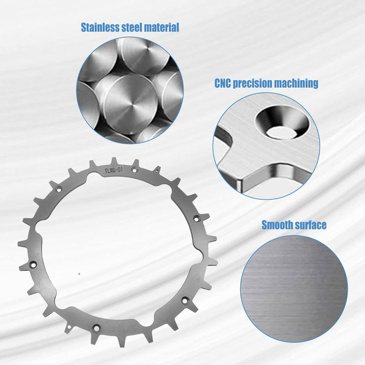 CDIYTOOL Edelstahl Rasenmäher Spikes für Garden.a Sileno City Rasenmäherroboter, 212 mm Rasenmäher M