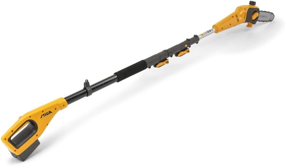 STIGA SMT 100e Kit Akku-Multifunktionswerkzeug, bis zu 70 Minuten Laufzeit, 20V-Akku (4Ah), Yellow/G