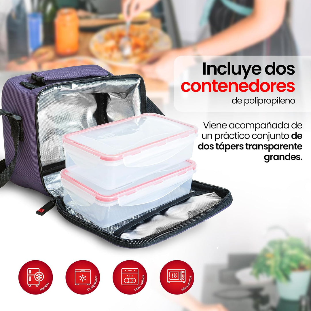 Iris Lunchbag Classic, Polyester, Lilac, Single