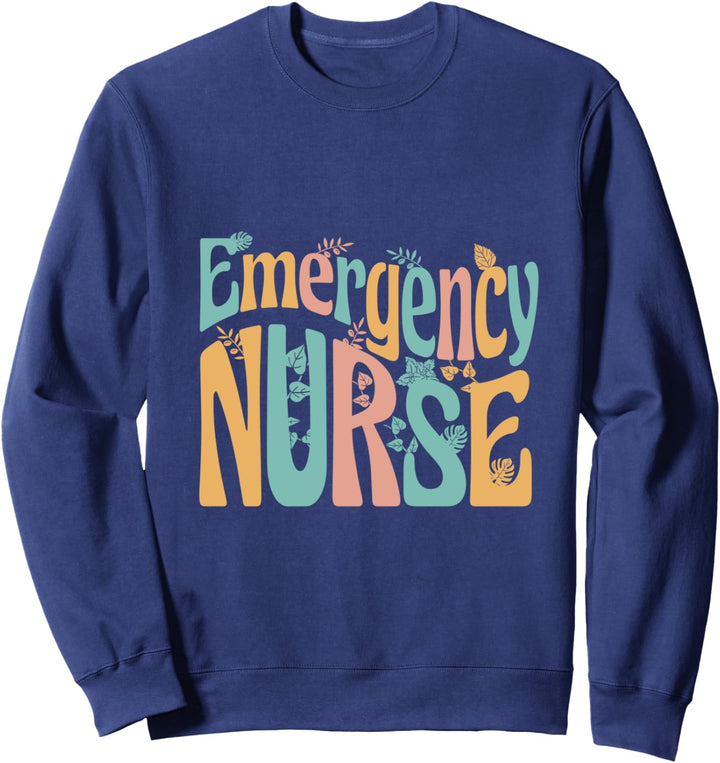 Emergency Nurse Hippie Motiv Damen Sweatshirt