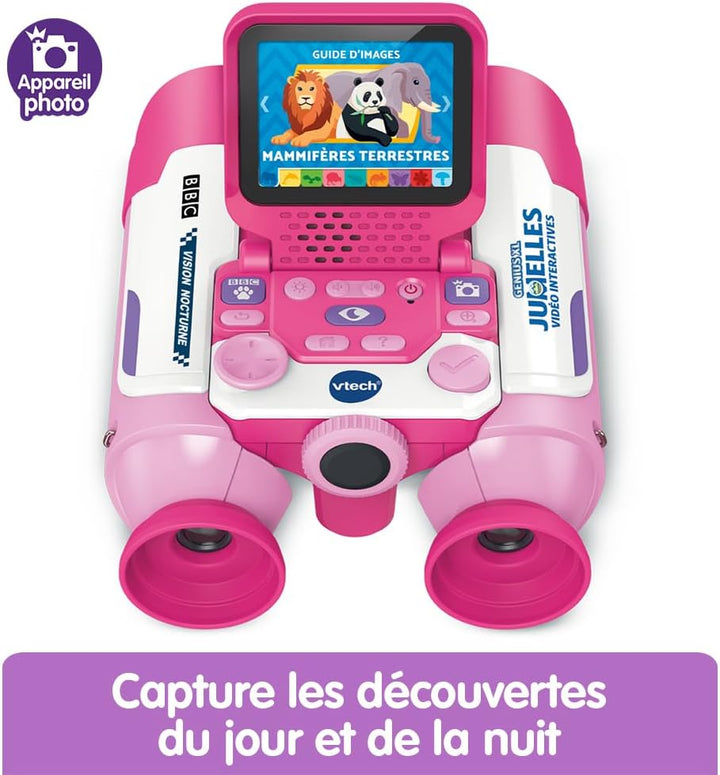 VTech Genius XL – Interaktives Video-Fernglas, Rosa