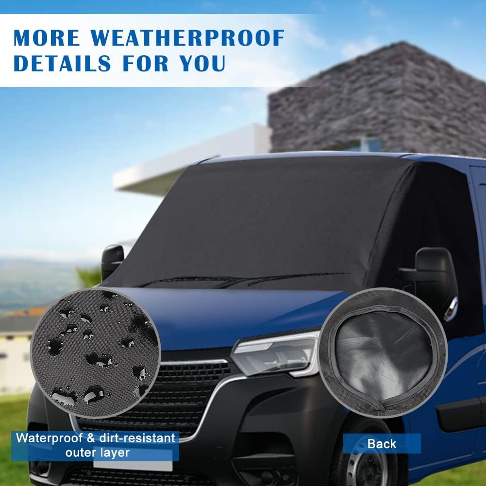 Frontscheibe Wrap Cover Ersatz für Renault Master 2010-2023, Ersatz für Opel Movano 2010-2023, Luxus