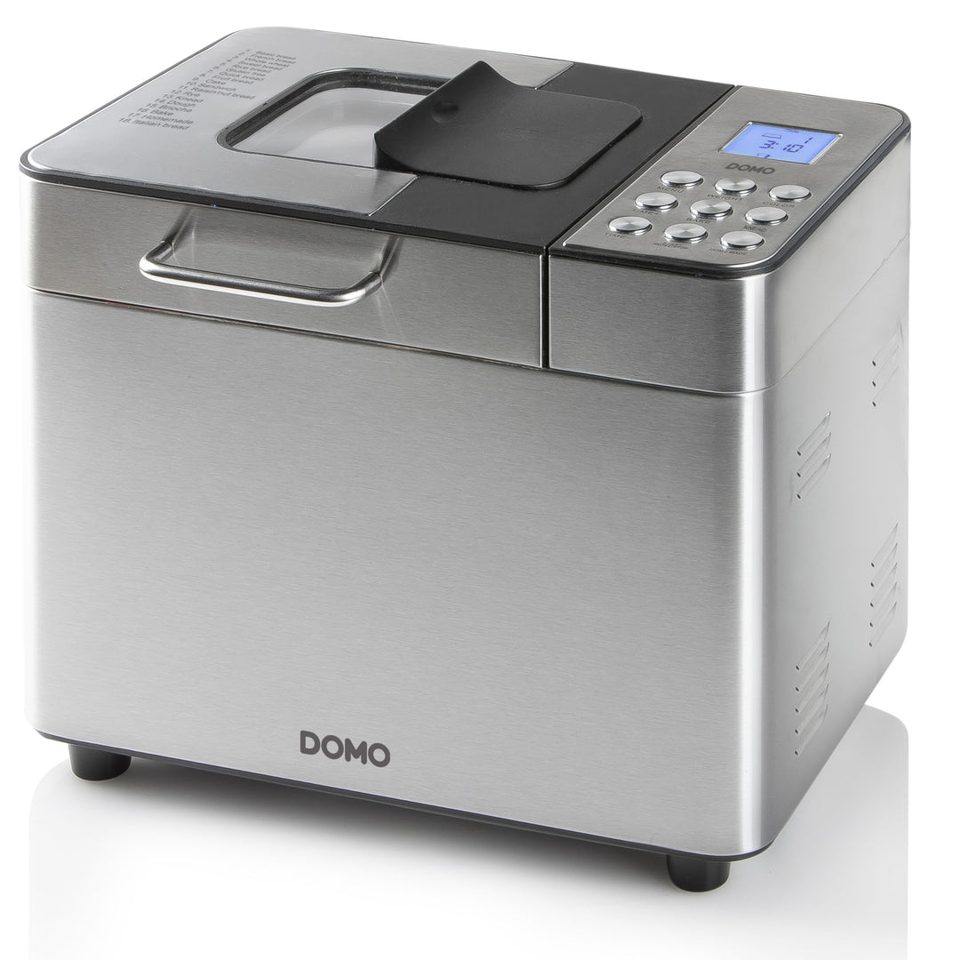 DOMO B3971 Brotbackautomat Schwarz, Silber (matt), Kunststoff