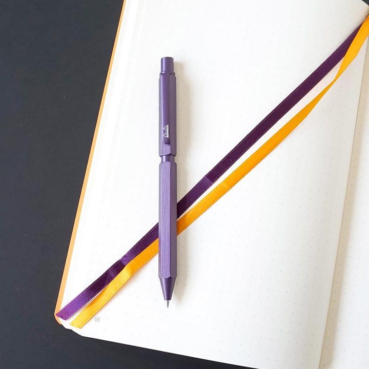 Rhodia 9340C – 3-in-1 ScRipt Multipen – 2 Kugelschreiber 0,5 mm schwarz & rot + 1 Druckbleistift Gra