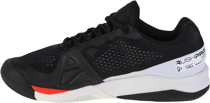 Wilson Herren Rush Pro 4.0 Tennisschuh 41 1/3 EU Black White Poppy Red, 41 1/3 EU Black White Poppy
