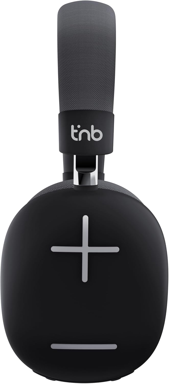 T'nB Bounce Max - Neuer, komfortabler, runder Kopfhörer mit Bluetooth, Stereo-Sound mit integriertem