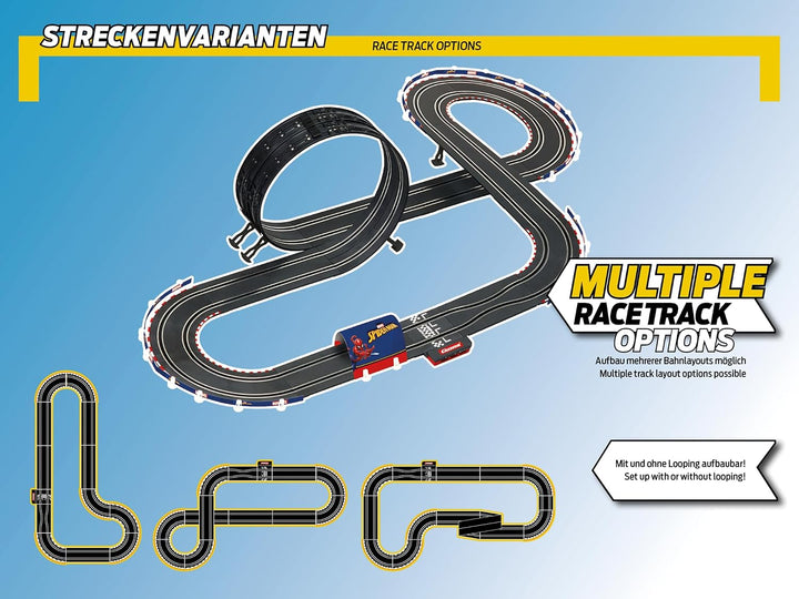 Carrera - 20062580 - Carrera GO!!! Spider Racing Rennbahn-Set I Rennbahn mit lizensierten Slotcars |