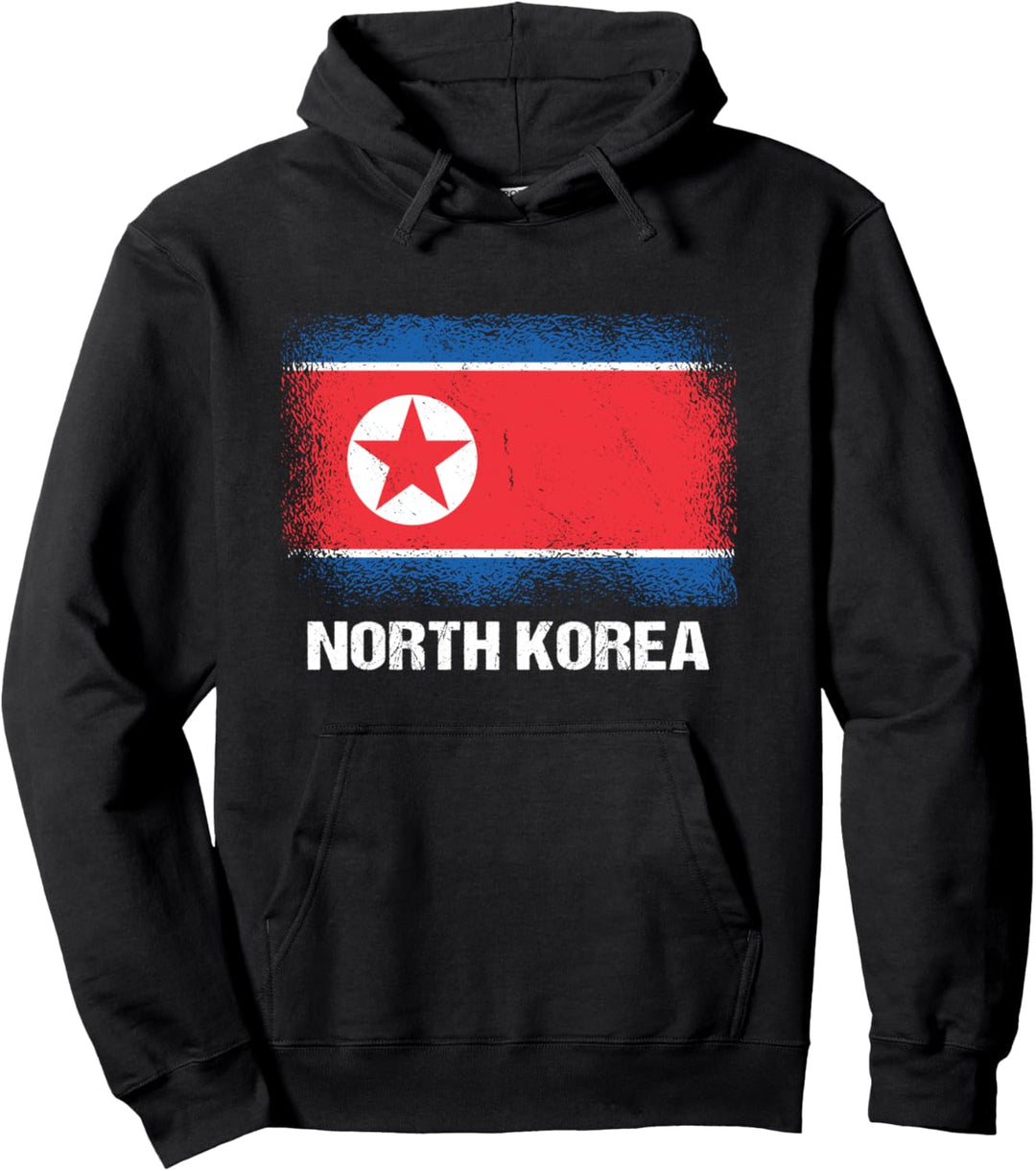 Nordkoreanische Flagge Nordkorea Pullover Hoodie