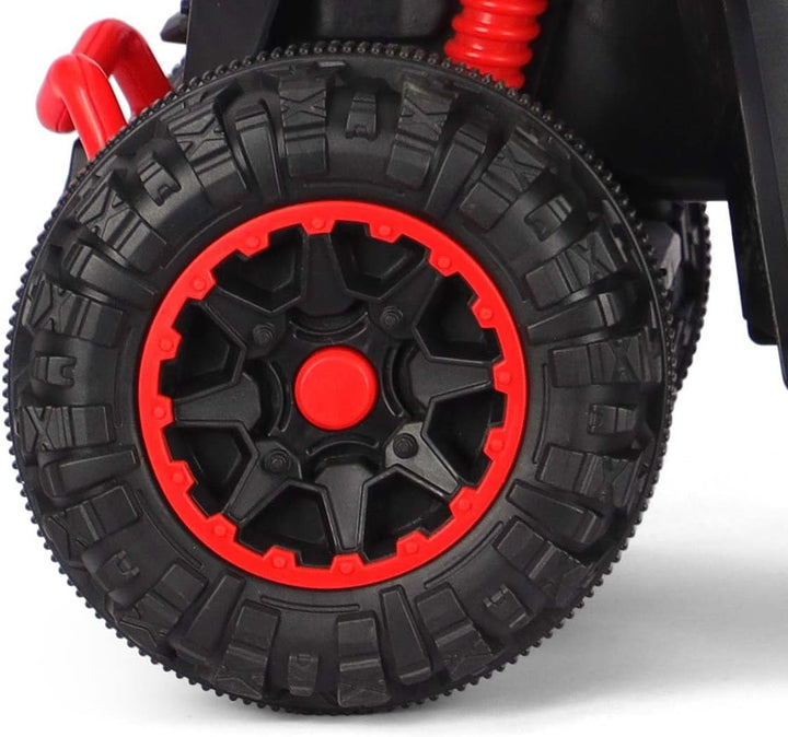 Milly Mally Wild Kinder Rutschauto mit Schubstange | 3-in-1 Offroad Quad Kinderfahrzeug für Kleinkin