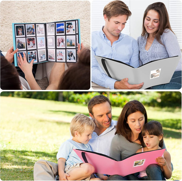 FORETOY Fotoalbum mit 432+1 Taschen für 3 Zoll Film - kompatibel mit Fujifilm Instax Mini 12 11 9 8