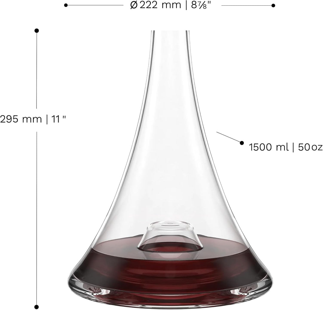 Stölzle Lausitz Dekanter Erebus Vulkanos 1,5 l – Eleganter Rotwein Dekantierer für optimale Aromenen