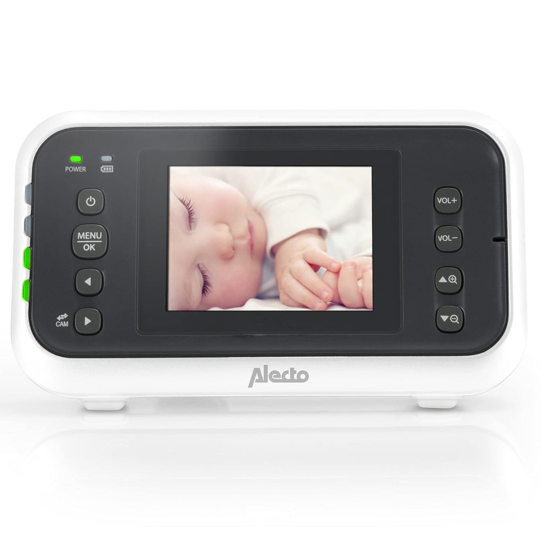Alecto DVM75 Babyphone mit Kamera - Baby Monitor mit Nachtzicht - Indoor Babyfon mit Alarm und 2,4 Z
