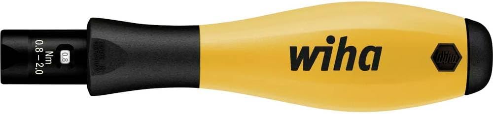 Wiha einstellbarer Drehmoment-Schraubendreher TorqueVario®-S ESD 0,4-1 Nm, hörbares Klicksignal beim